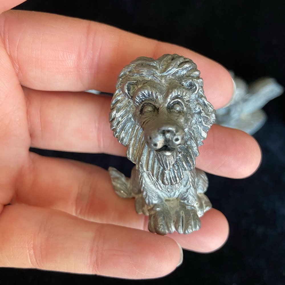 Lot of 5 Michael Ricker Pewter Sculpture Animals Moose Cat Dog Lion Squirrel - Picture 8 of 11